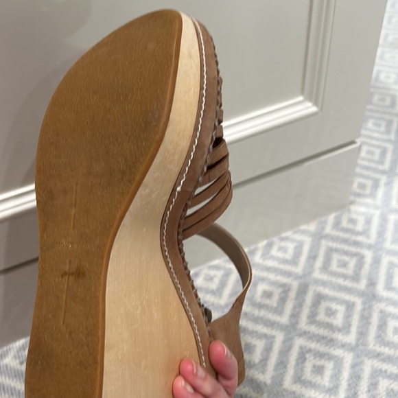 Dolce vita blush leather platform sandals wedges - Picture 5 of 5